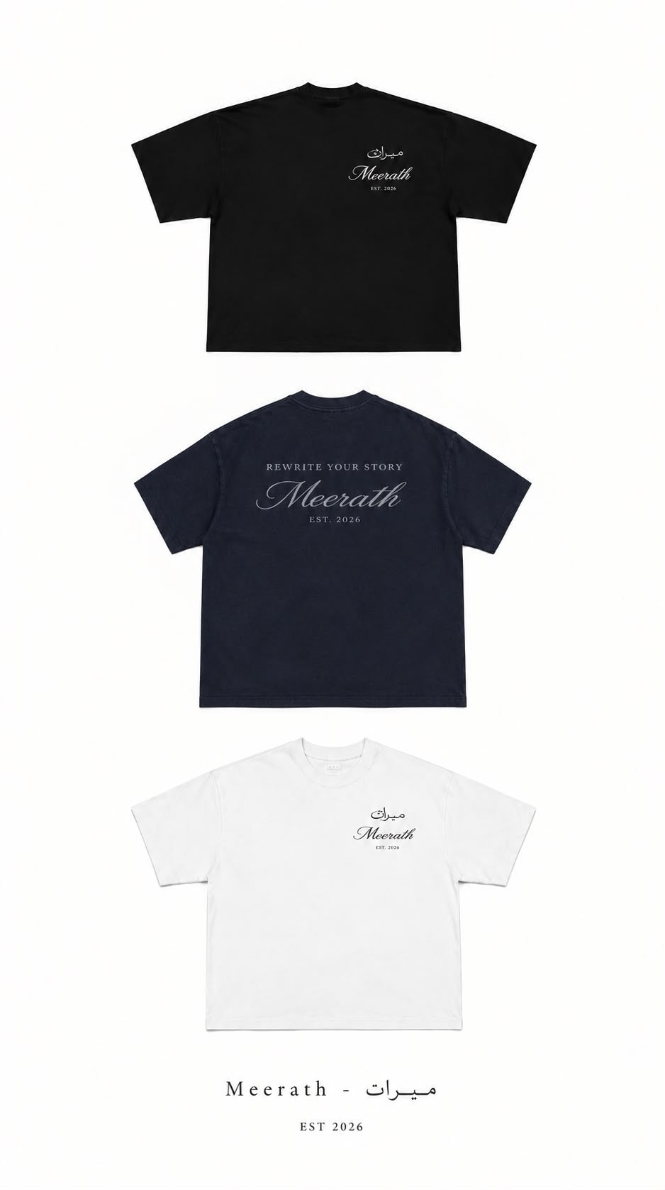 Meerath Classics - Navy Essential T-shirt